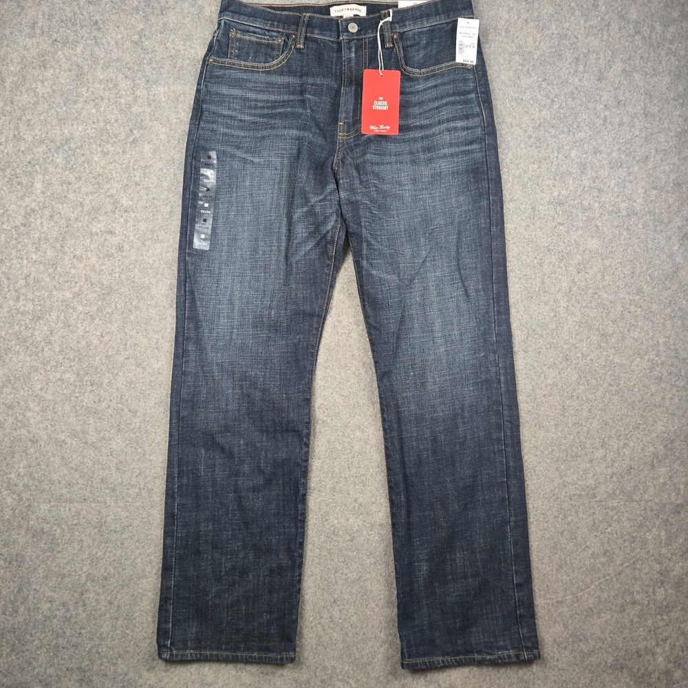 Lucky Brand Men's Straight Jeans in Dark Blue Wash
